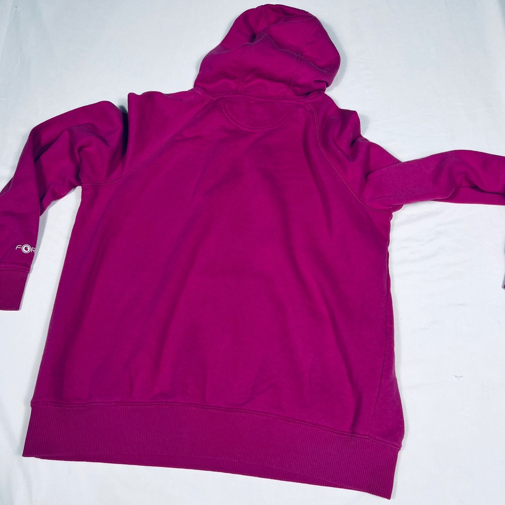 Carhartt Force Relaxed Fit Hoodie Magenta Pink Womens Medium Sweatshirt Logo - Picture 6 of 6